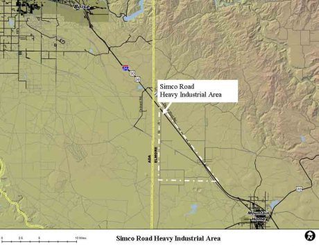 Elmore County's proposed Simco Road industrial site is closer to Boise development than it is to Mountain Home